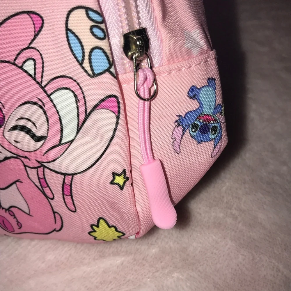 Stitch & Angela Heart Pink Small Sling Bag Backpack New without Tags - Picture 10 of 13